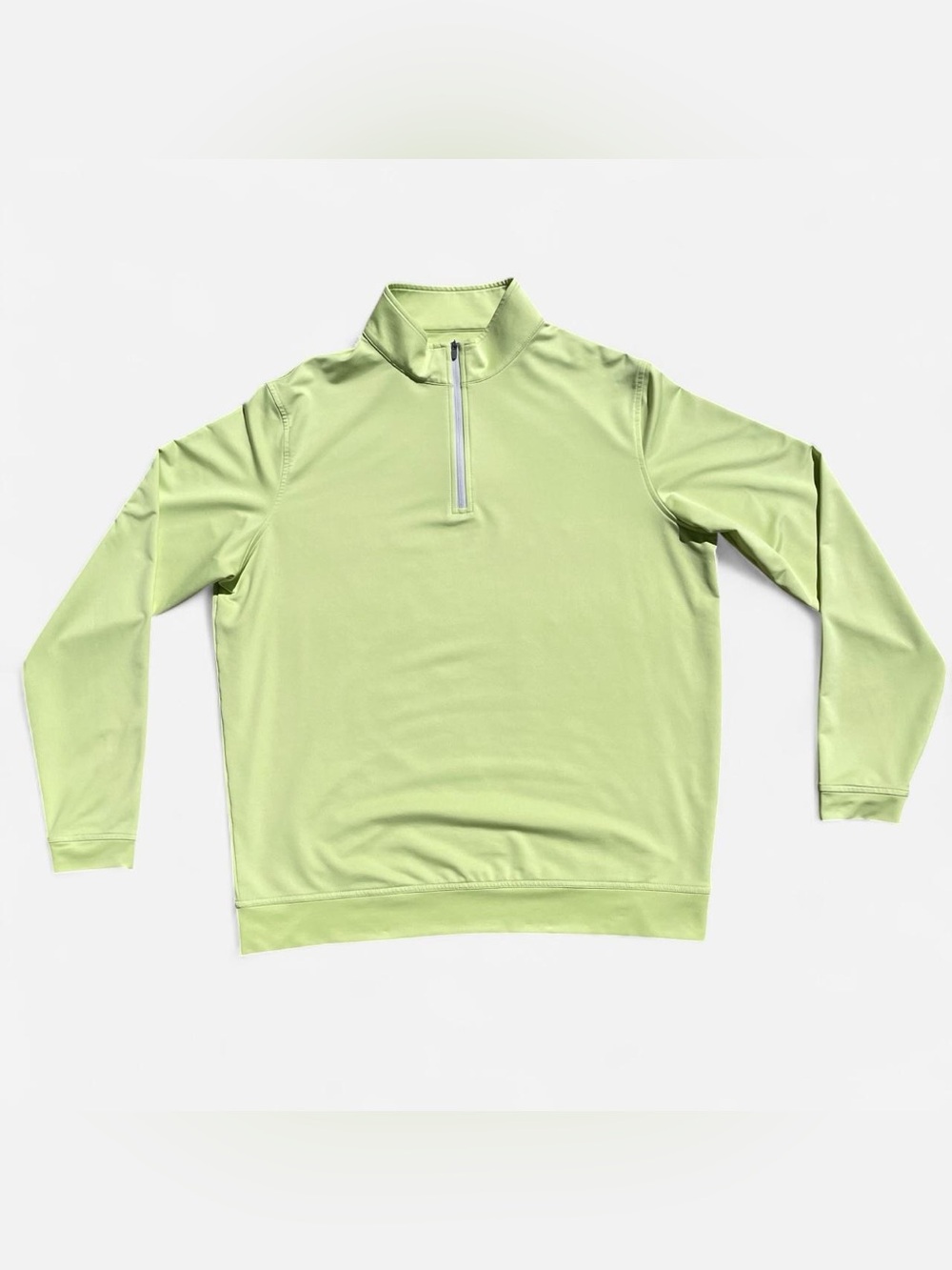Peter Millar Crown Sport Perth Mélange Performance Quarter-Zip Men’s Large Green